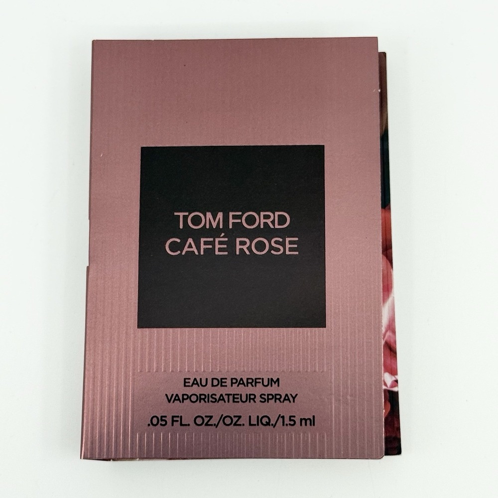 Tom Ford Sample Cafe Rose Sample Vial With Backing New Unused